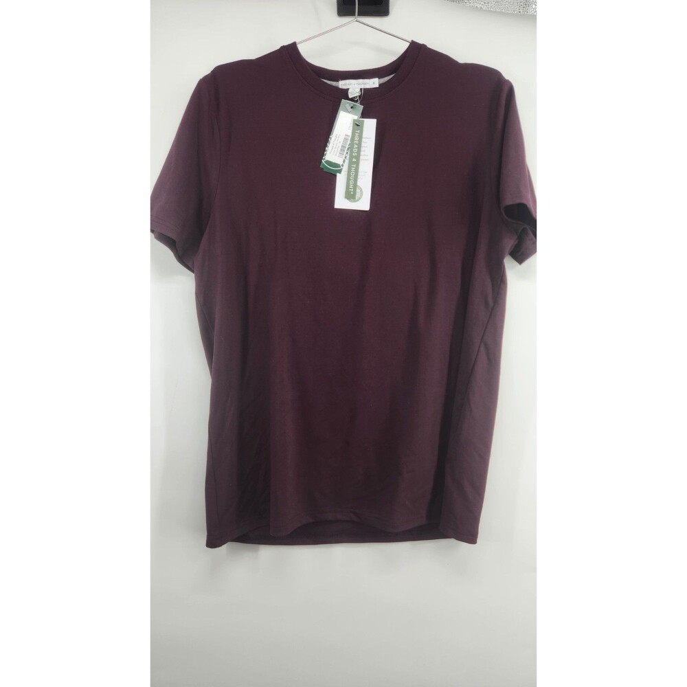 Threads 4 Thought Men's Burgundy Luxe Jersey‎ Henley Shirt NWT